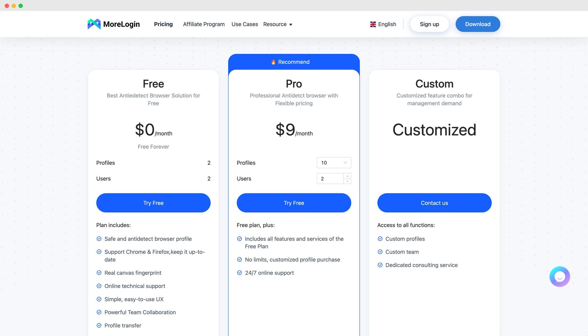 morelogin pricing