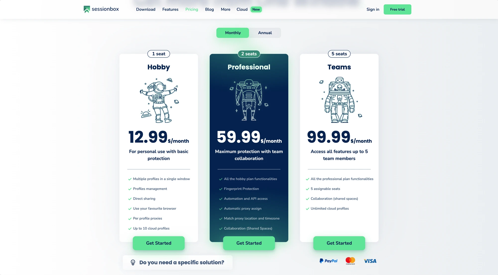 sessionbox price
