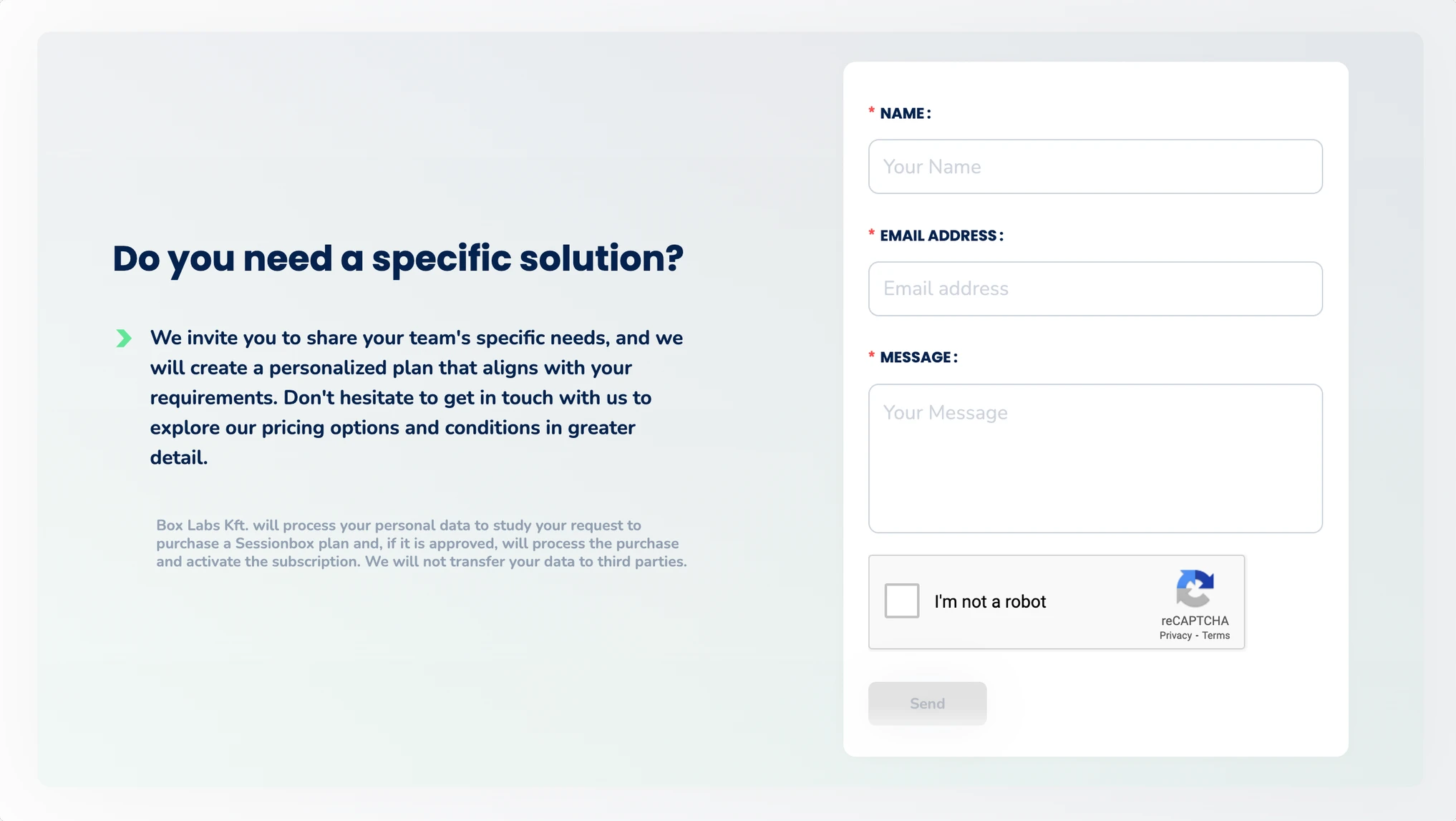sessionbox one pricing