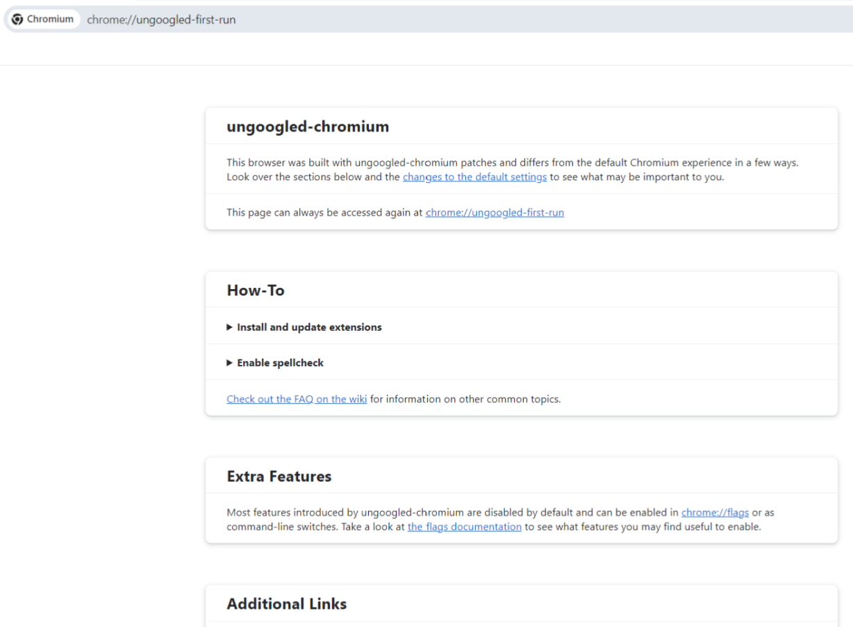 UnGoogled Chromium